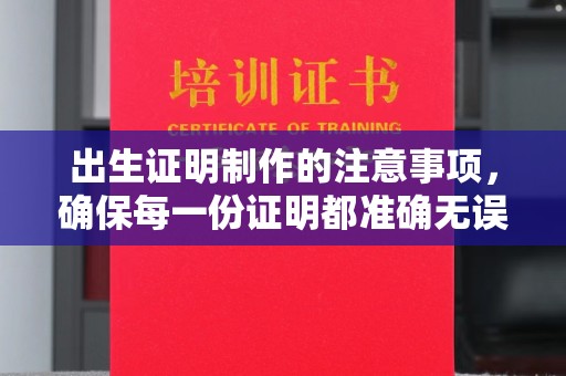 江油出生证明制作的注意事项，确保每一份证明都准确无误